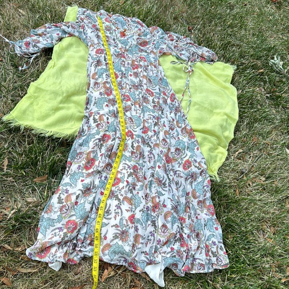 ☮️ Free People; BEAUTIFUL & Romantic “Earthfolk” Floral Maxi Dress in Sz. Small! - Picture 16 of 16